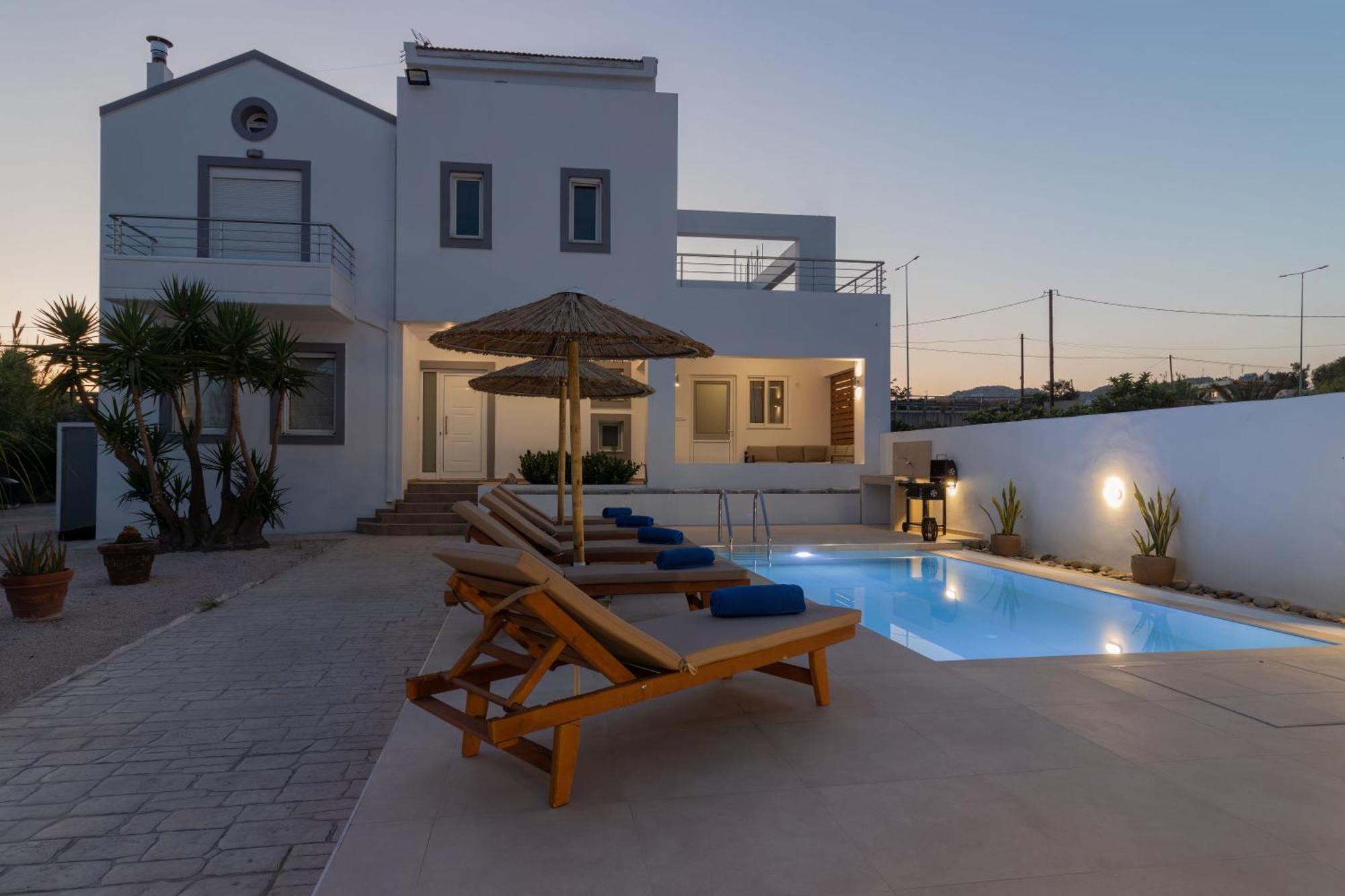 Summer Dream Villa Afantou Bagian luar foto