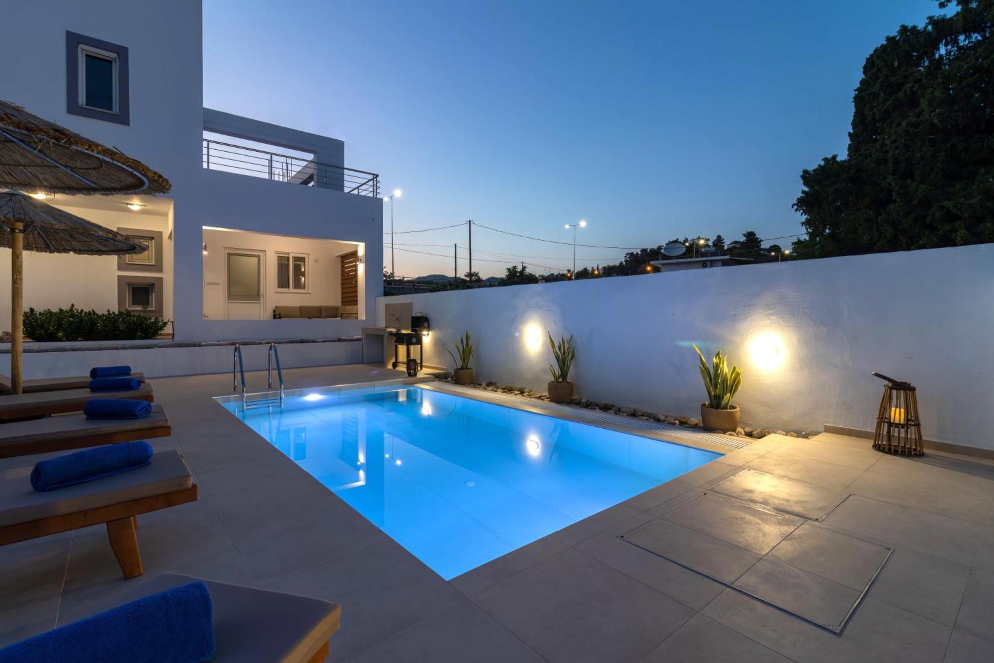 Summer Dream Villa Afantou Bagian luar foto